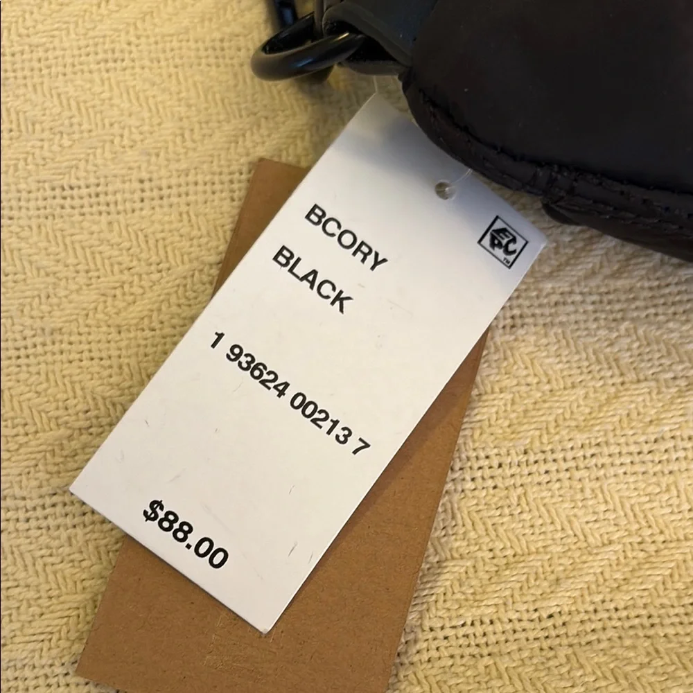 NWT Steve Madden Black quilted Crossbody Bag short chain & adjustable long strap
